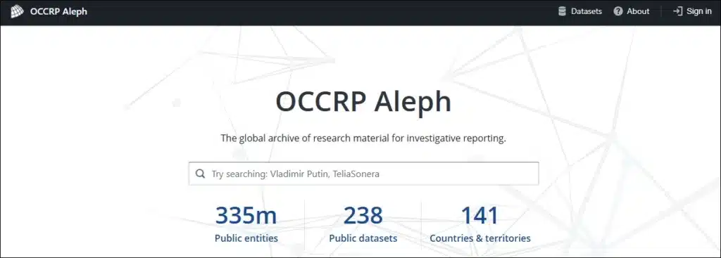 OCCRP Aleph